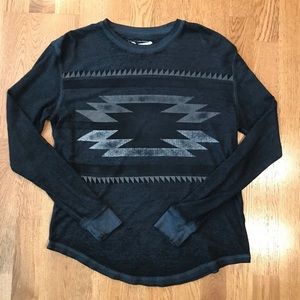 Aztec Long Sleeve Men’s Henley